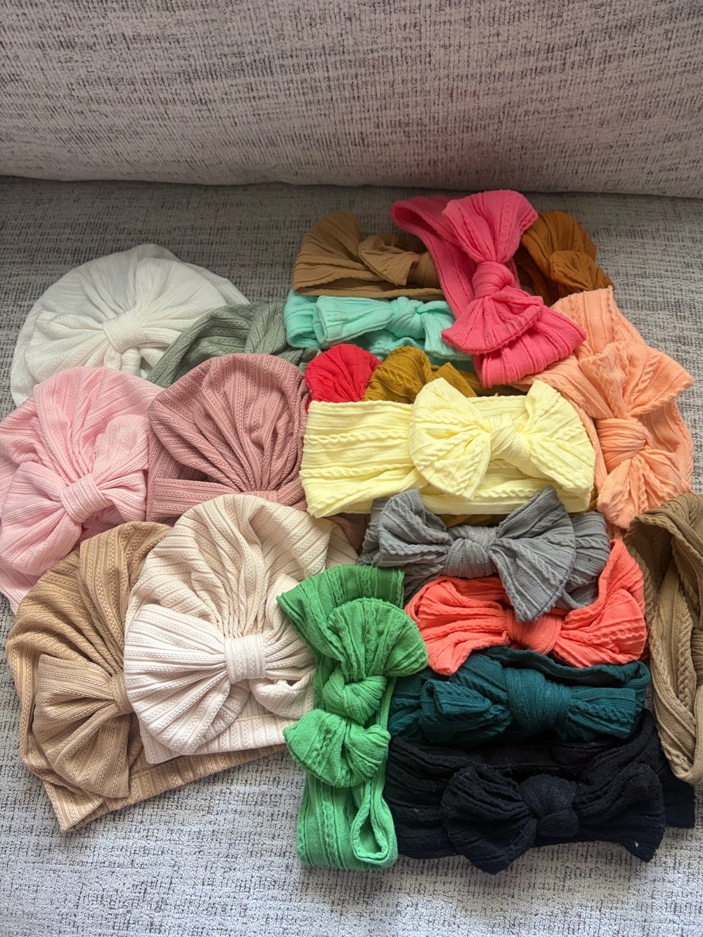 Babygirl Hats And Bows Bundle